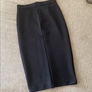 Black pencil skirt